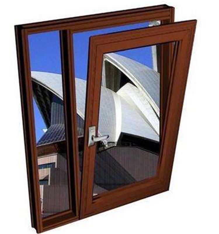 Aluminum wooden grain tilt and turn window