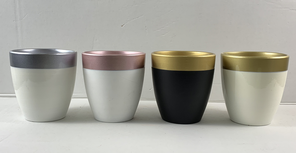 Egg-shaped pot