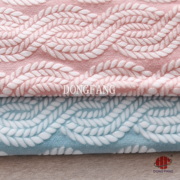100% polyester flannel burnout printed
