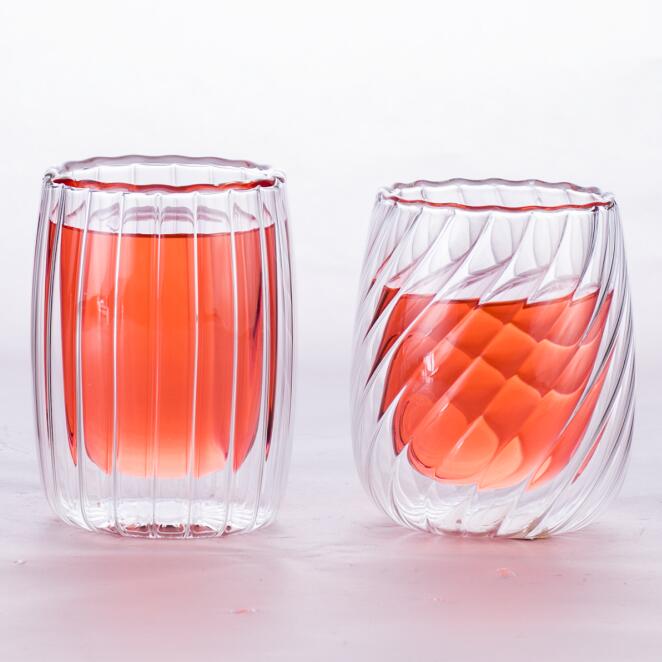 Doule Wall Cup with strips