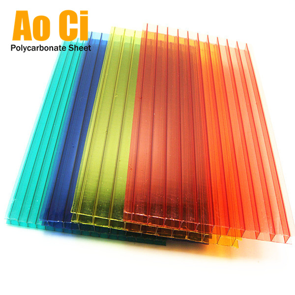 Polycarbonate Twin Wall Hollow Sheet For Sunshade Roof