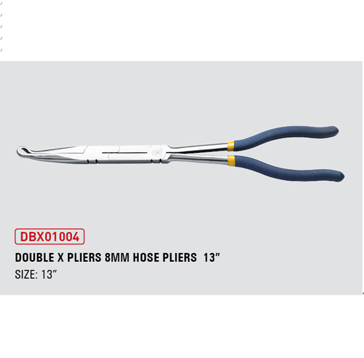 Double X pliers 8mm hose pliers