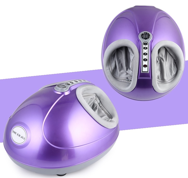 Airbag surrounded kneading massage roller foot leg massager with Hot compress