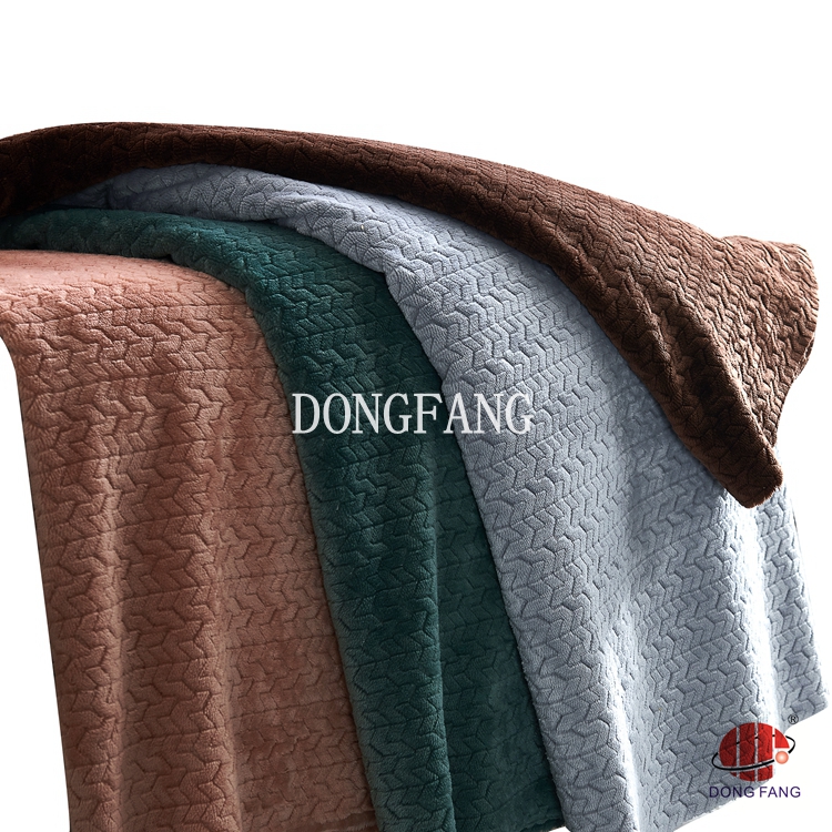 100% solid jacquard flanneL