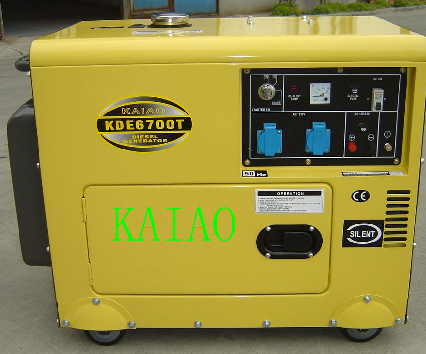 5.5KW Silent Diesel Generator Set KDE6700T