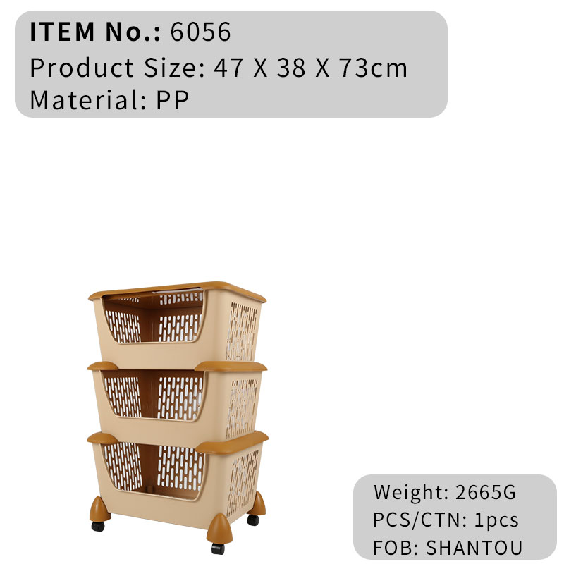6056 Layer basket with cover & wheel