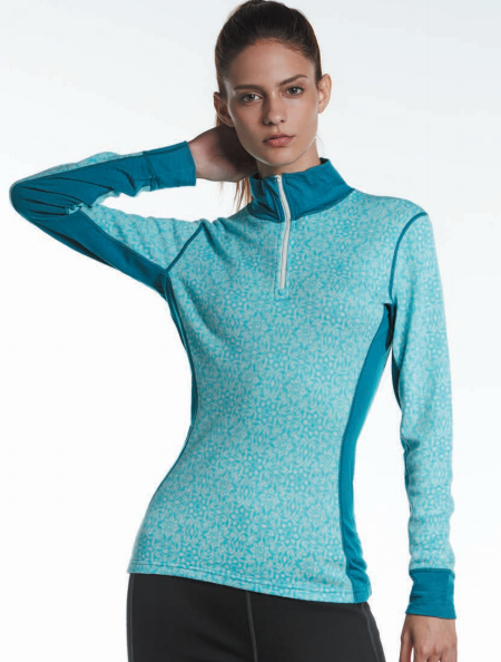 Women half zip top