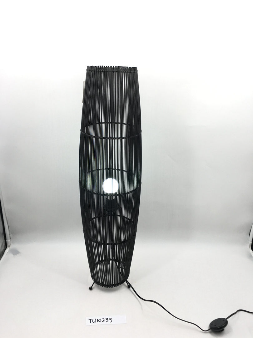 rattan floor lamp