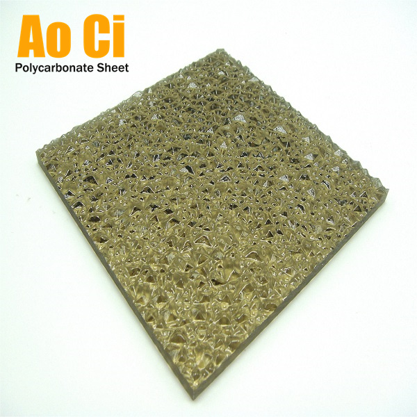 China 6mm Embossed Polycarbonate Sheet For Door Wall