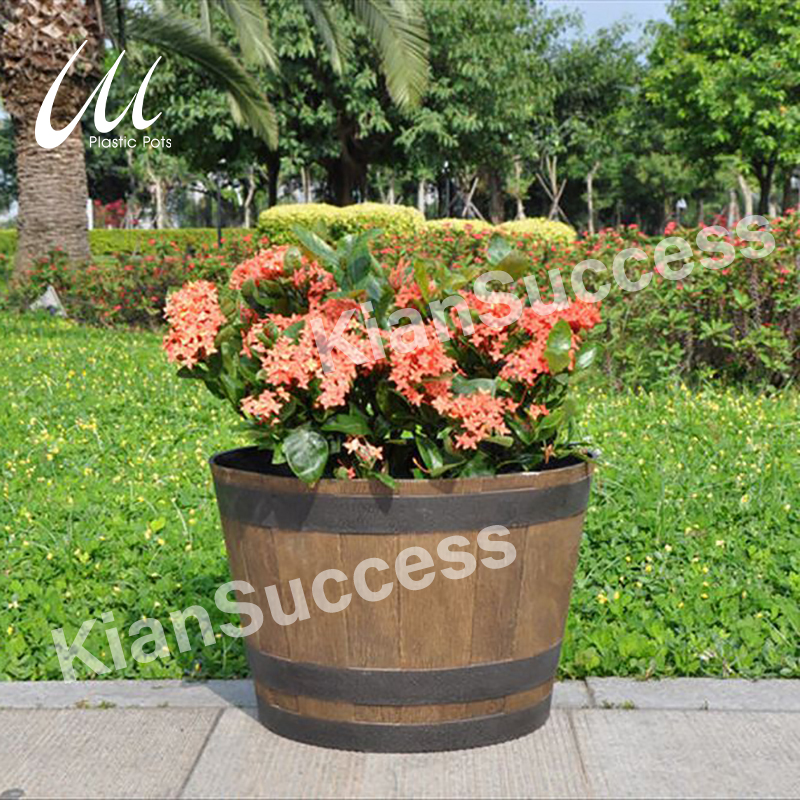 Imitation wood pots