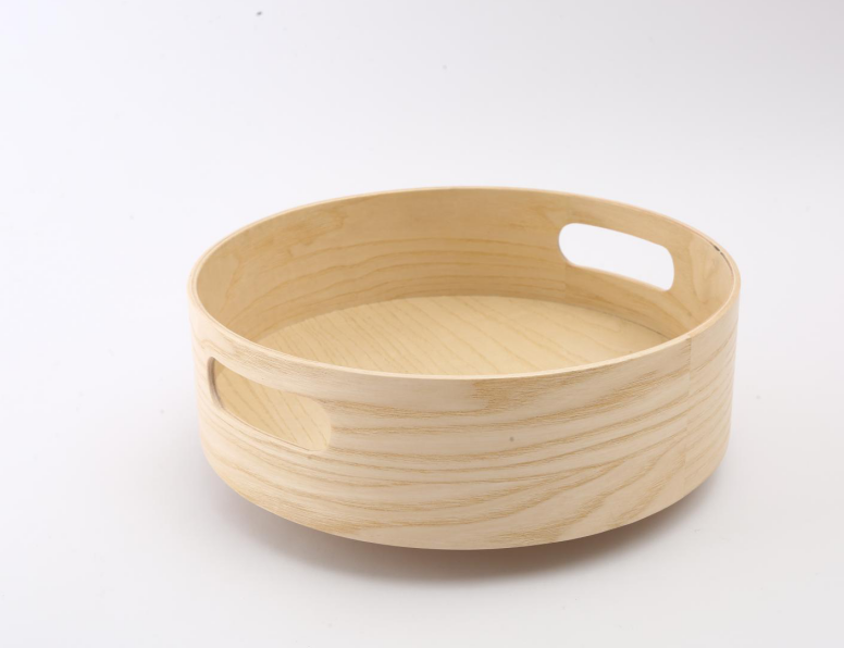 Rotating cosmetics Storage Rack Wooden Round condiments Storage Box Desktop Wood Rack