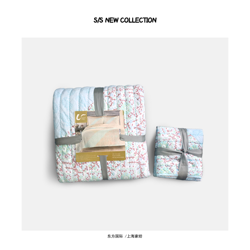 100%COTTON printed quilted bed sets