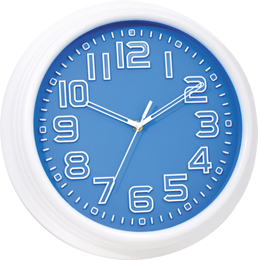 Wall clock; quartz clock; plated; modern design;simple round clock; 13inch 33cm