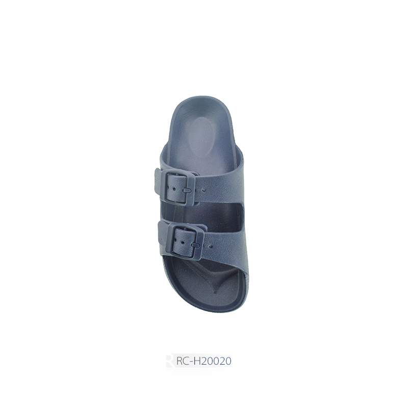 Two Straps Injection EVA Molded Footbed Buckle Fastening Sandals