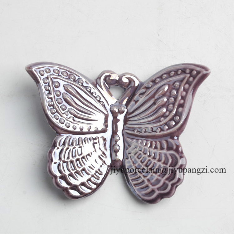 porcelain ceramic hollow out butterflies decors