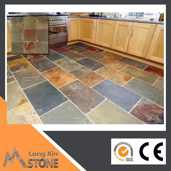 Natural rusty slate stone paver