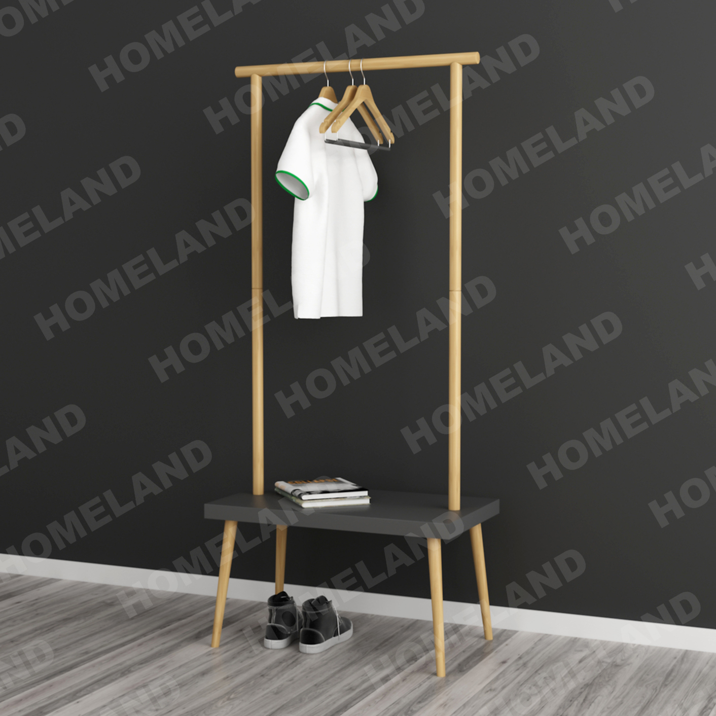 Wooden Coat Rack