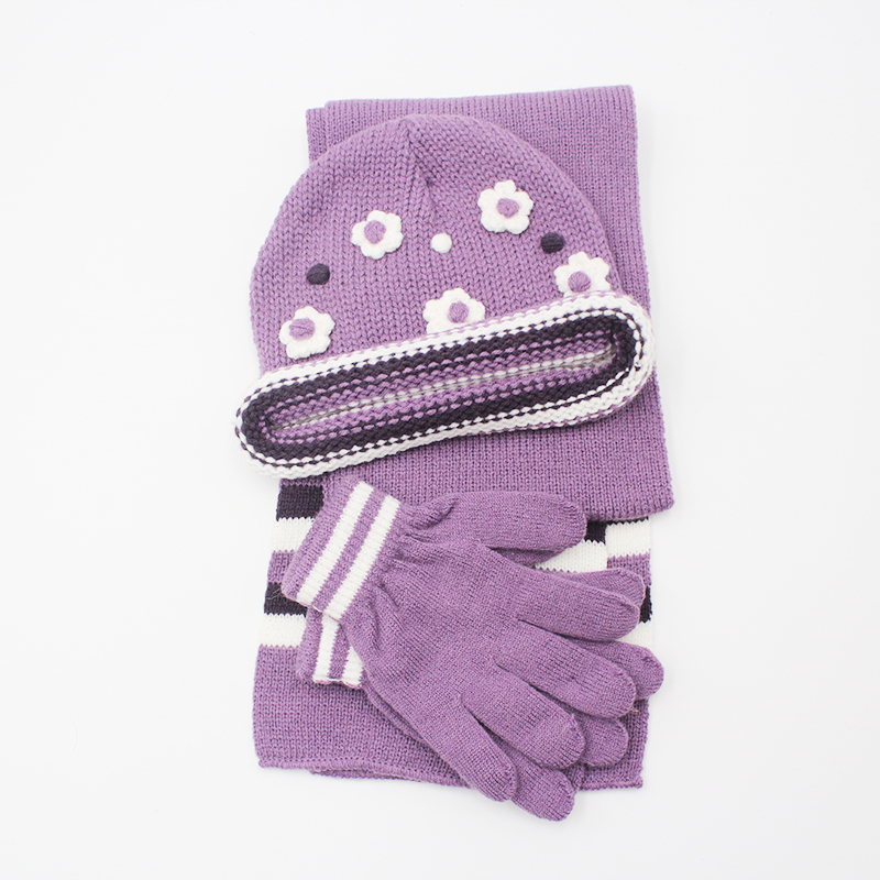 Girls hat,scarf,gloves set