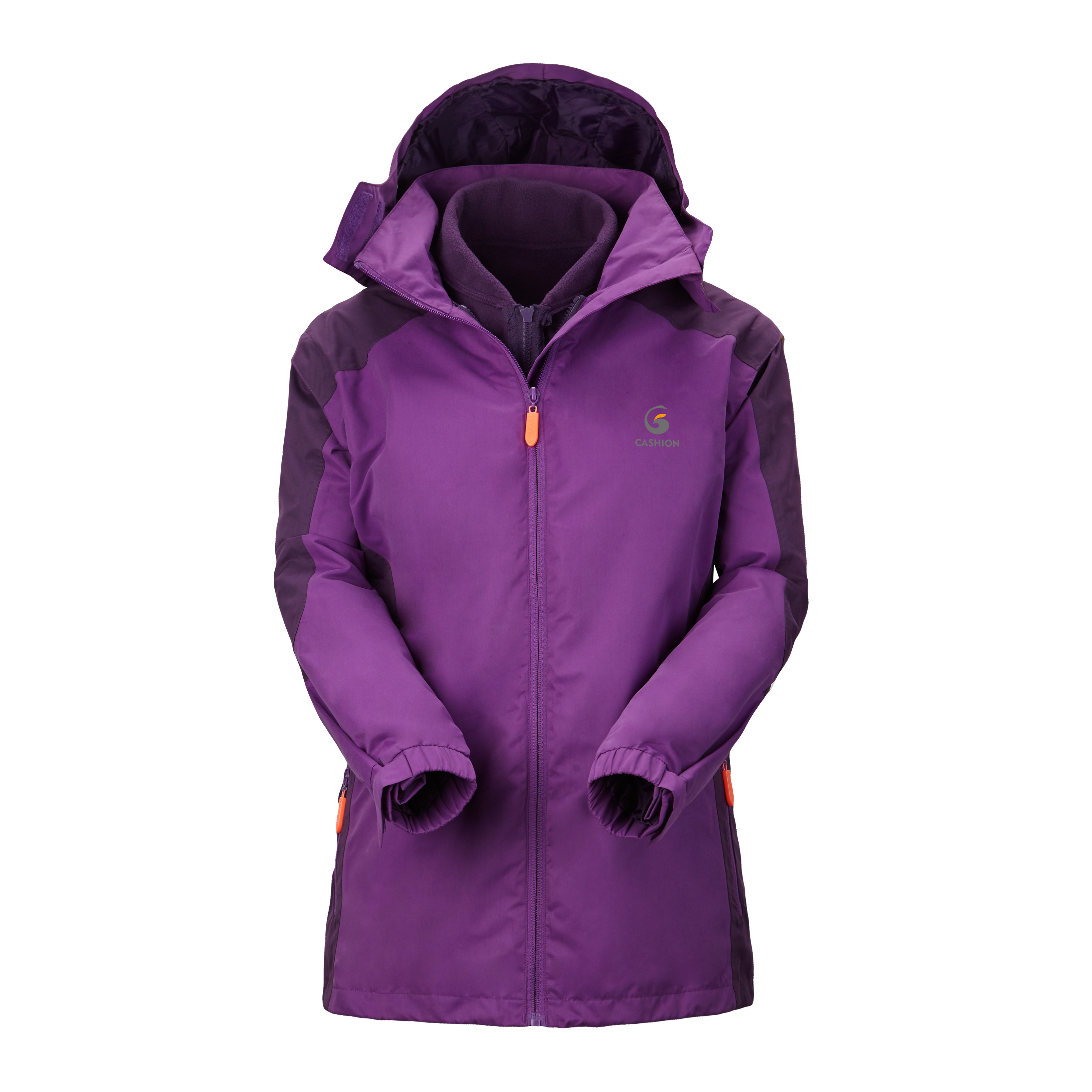 Outdoor polyester PU coating waterproof and breatabel jacket