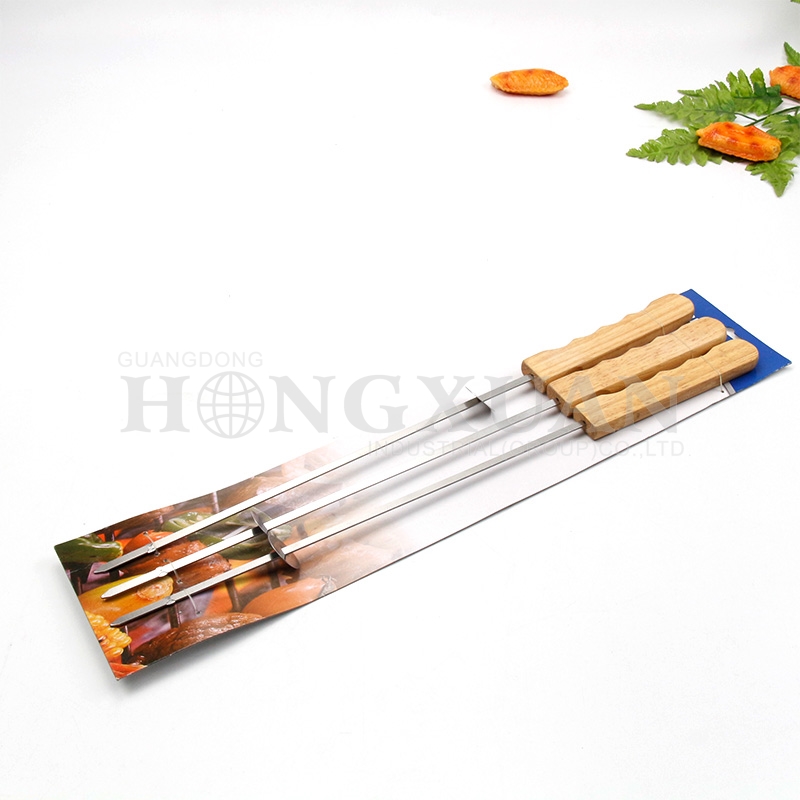 Wooden handle skewers