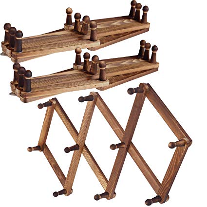 Home Decorative Natural Wall Mounted Hangers Solid Wood Hook