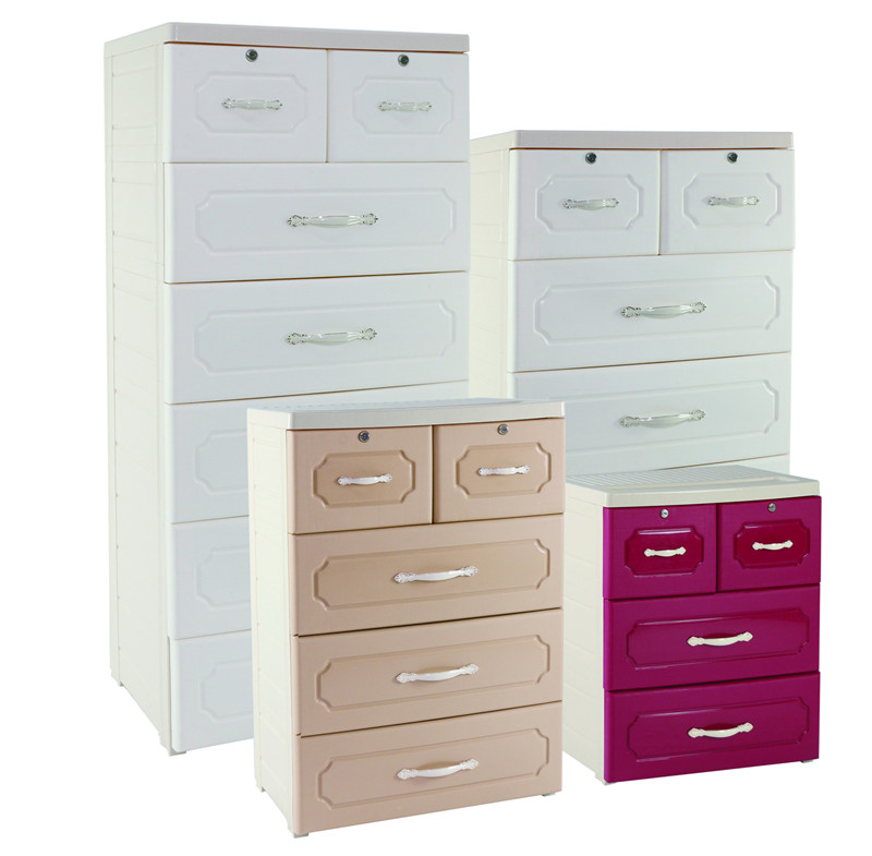 Plastic draw cabinet