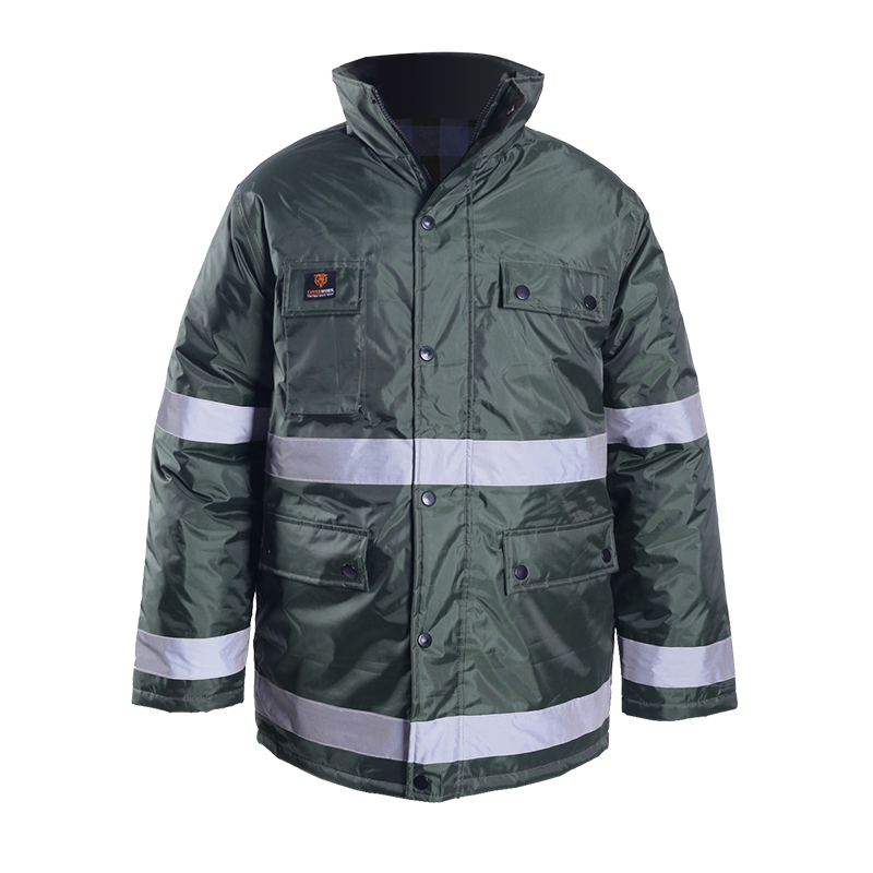 Parka with seam seal tape