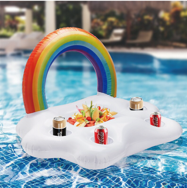 Inflatable drinking holder