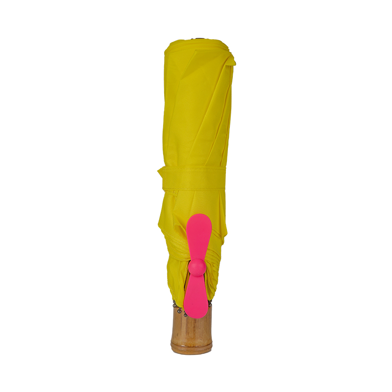 3 fold hand open fan umbrella