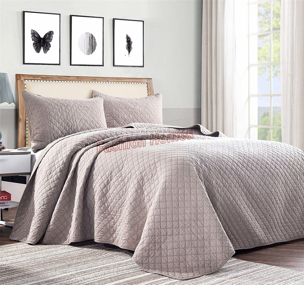 100%cotton Embroidery quilts set