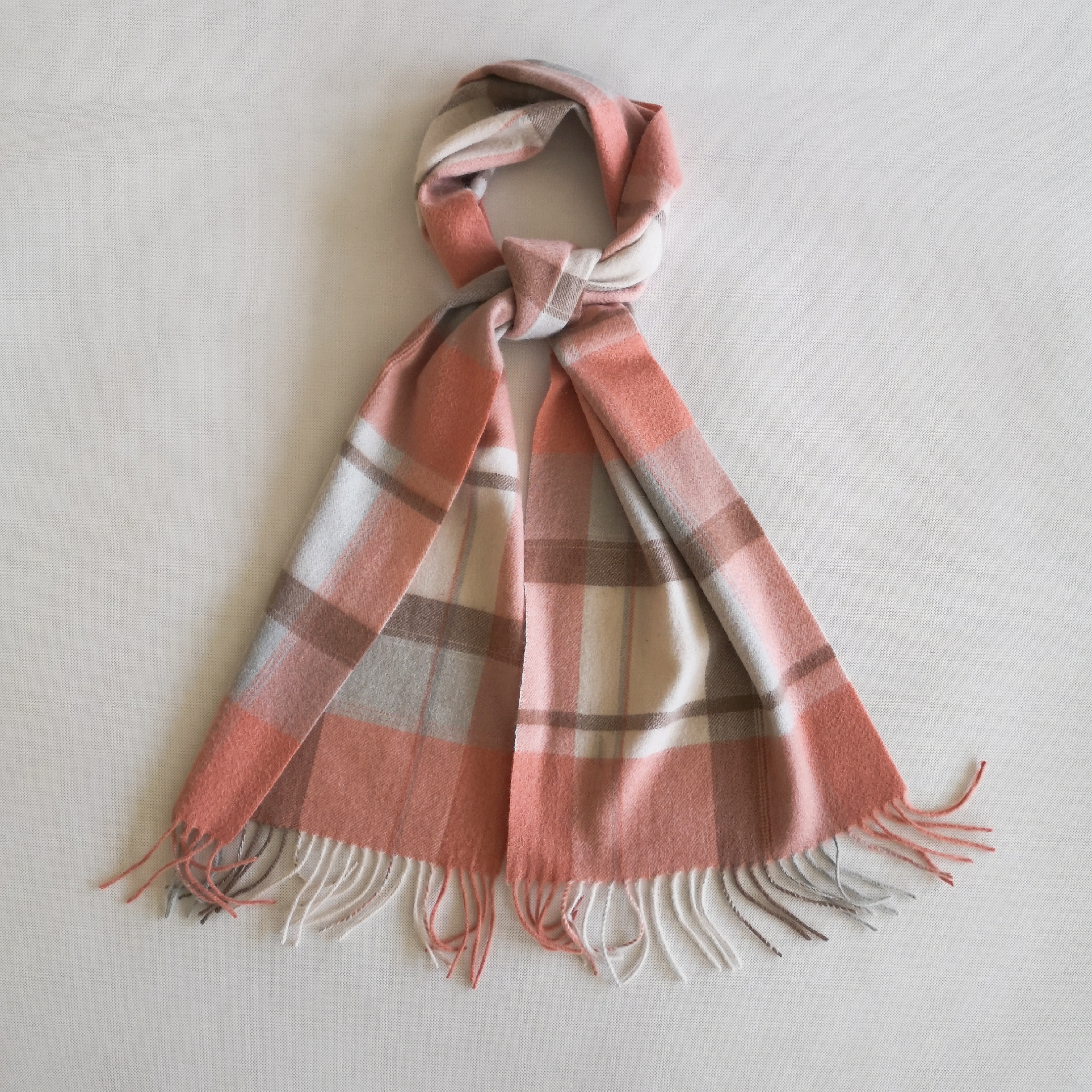 Woolen Cashmere Plaid Scarf