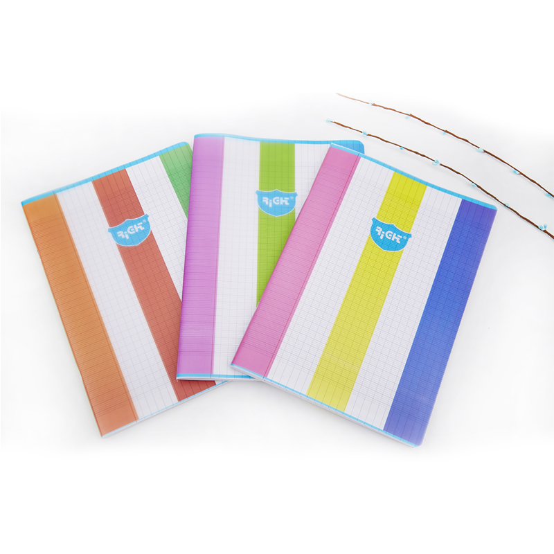 PP cover with 4C printing stapled exercise book