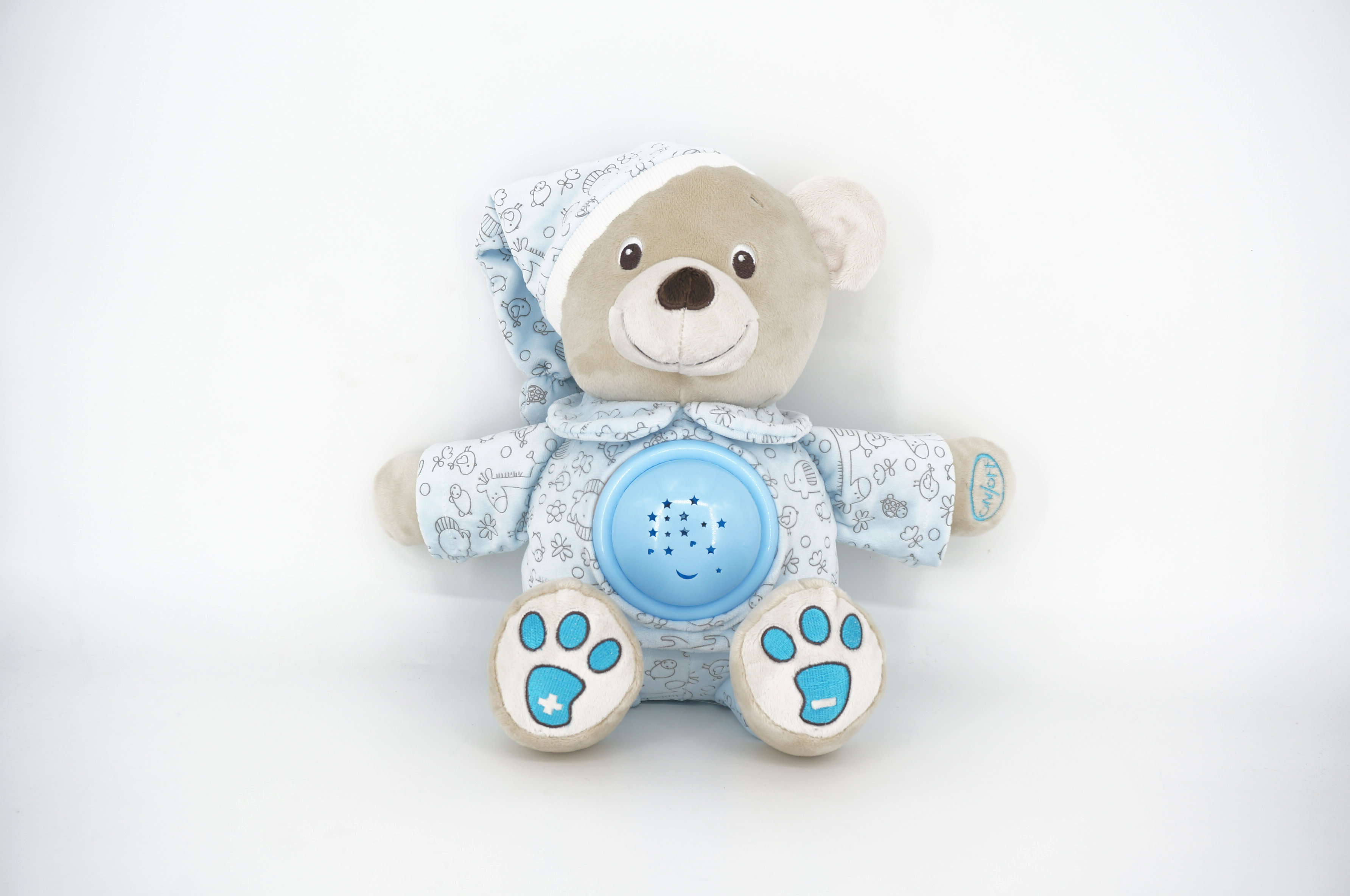 Plush bear with music and light