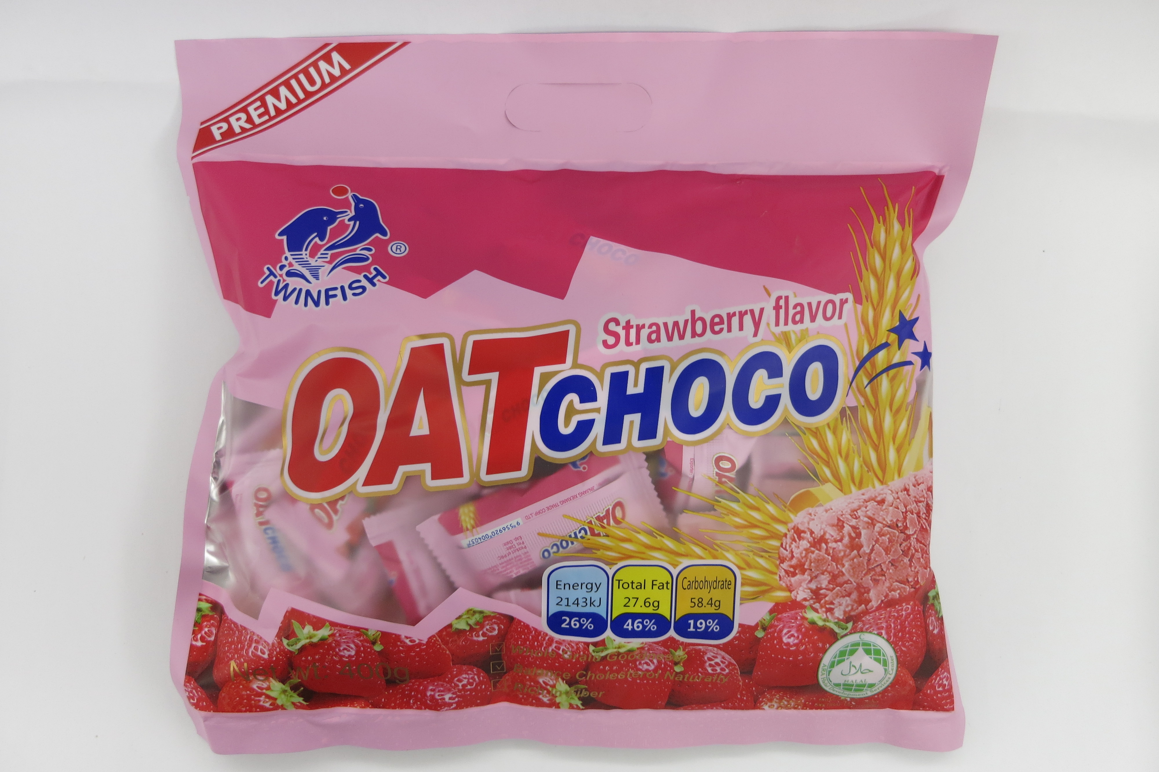Oat choco-strawberry flavor
