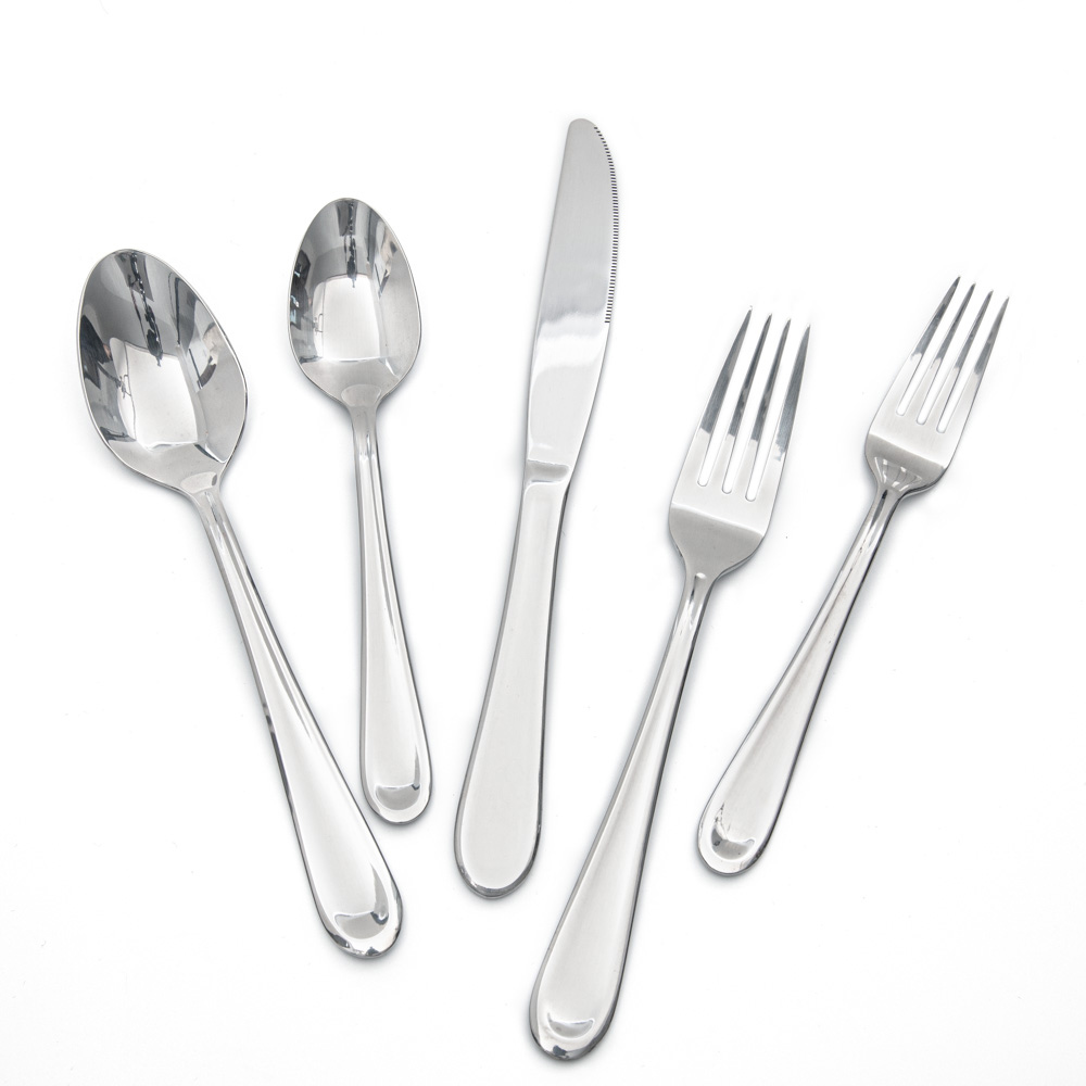 Stainless steel flatware set contemporary classic hotel restaurant wedding daily tableware cutlery set