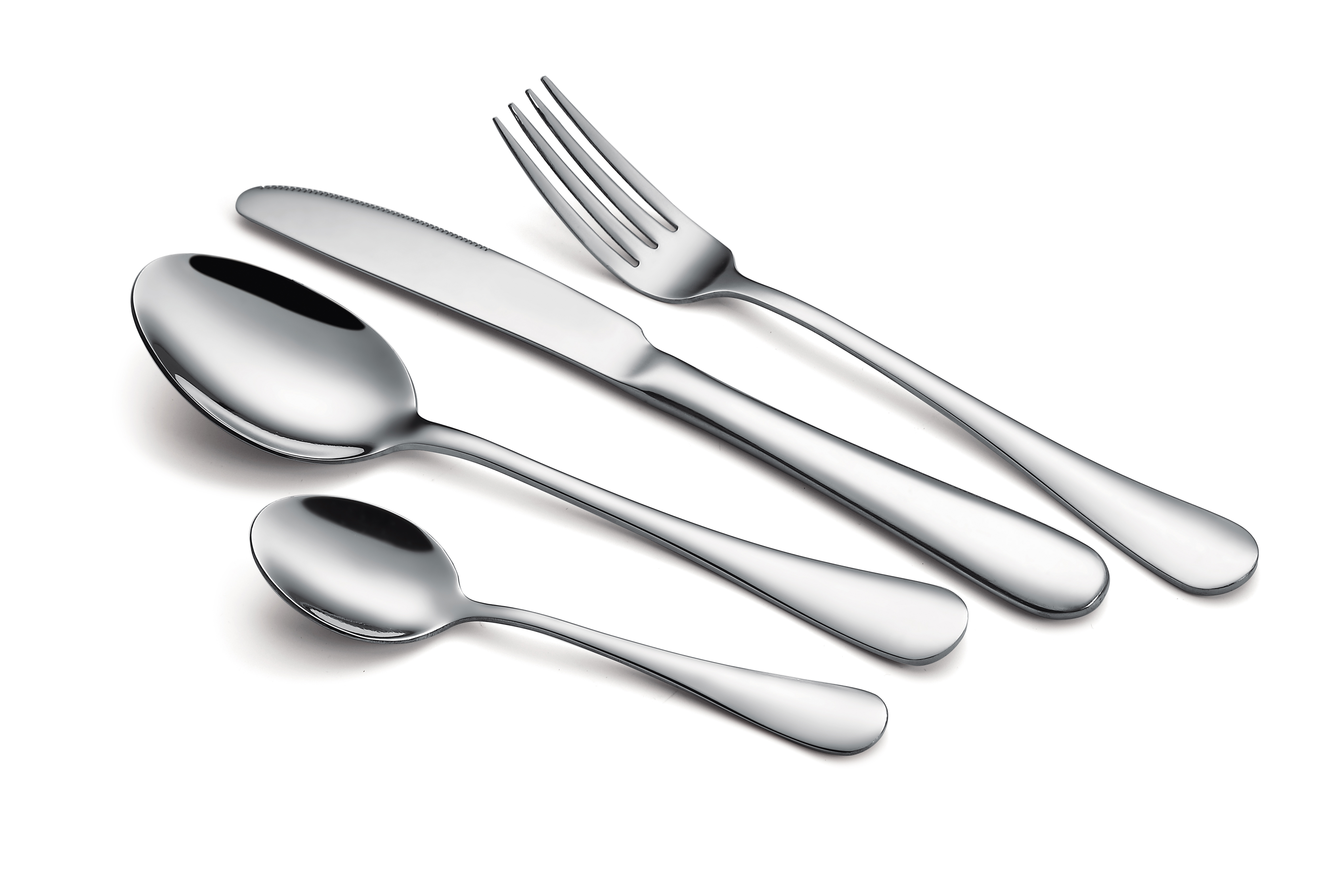 24pcs Stainless steel cutlery set in color box