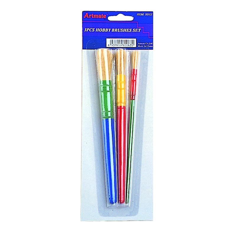 Artmate 3pcs Hobby Brushes Set