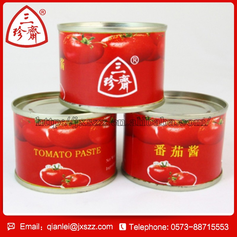 Canned tomato paste