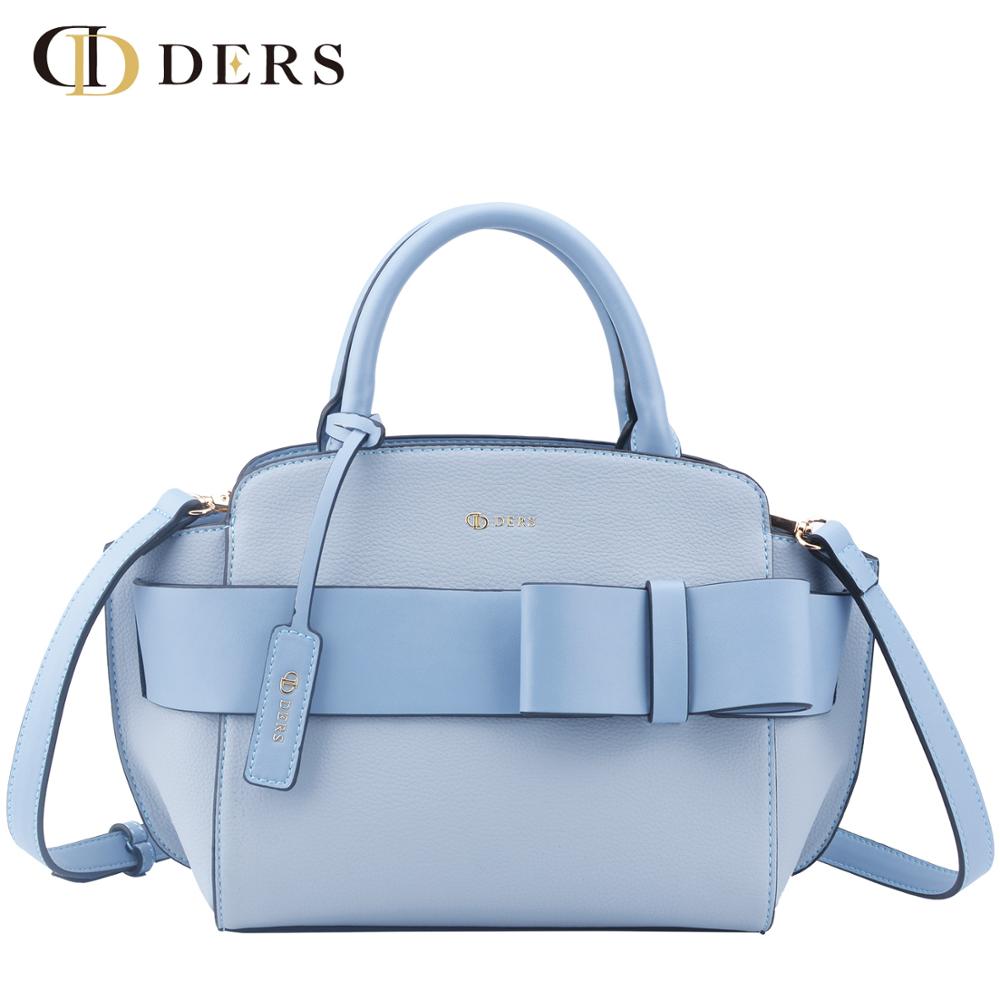Customized PU bow decoration handbag