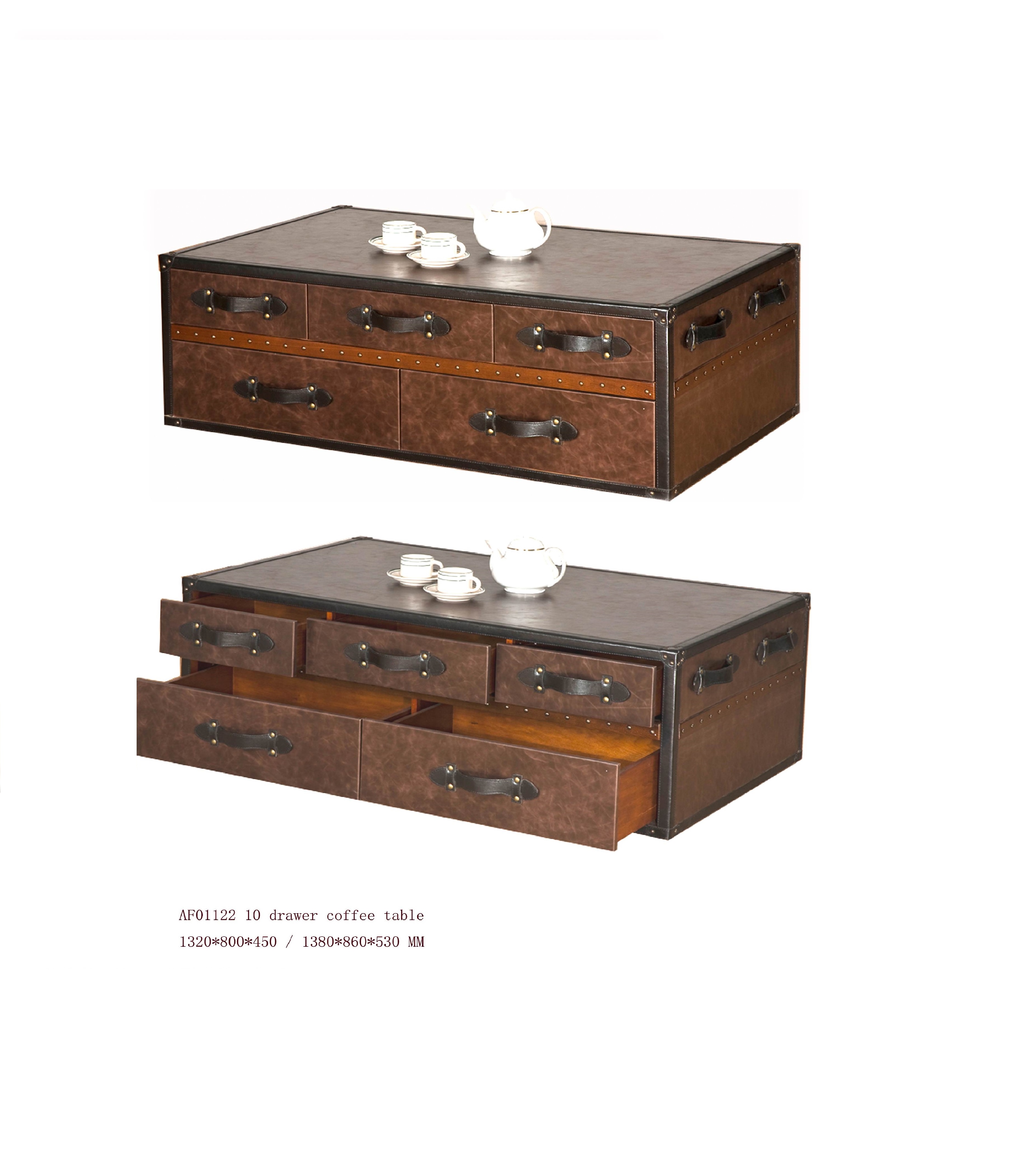 drawer coffee table end table