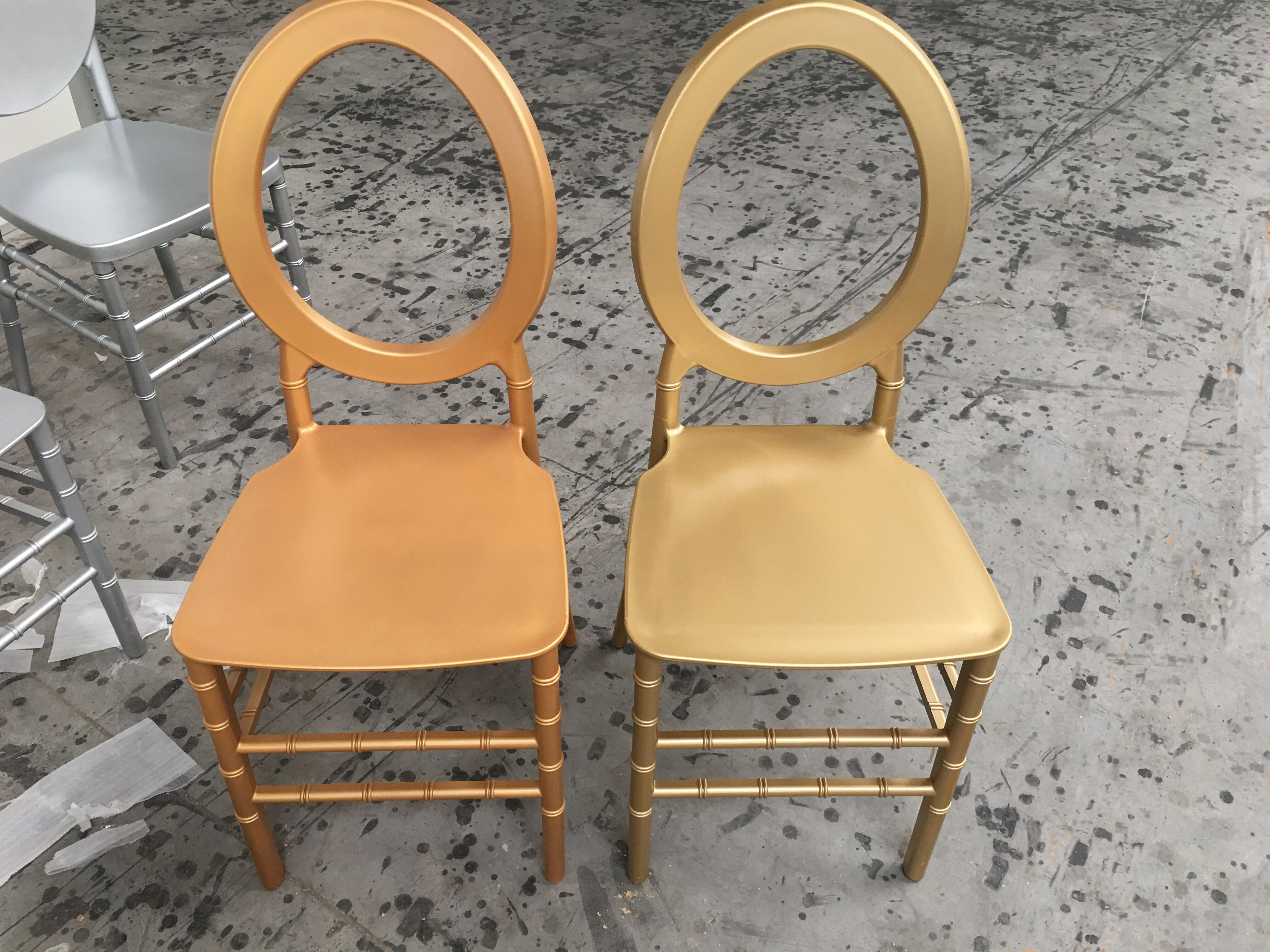 stackable resin monoblock chair for events