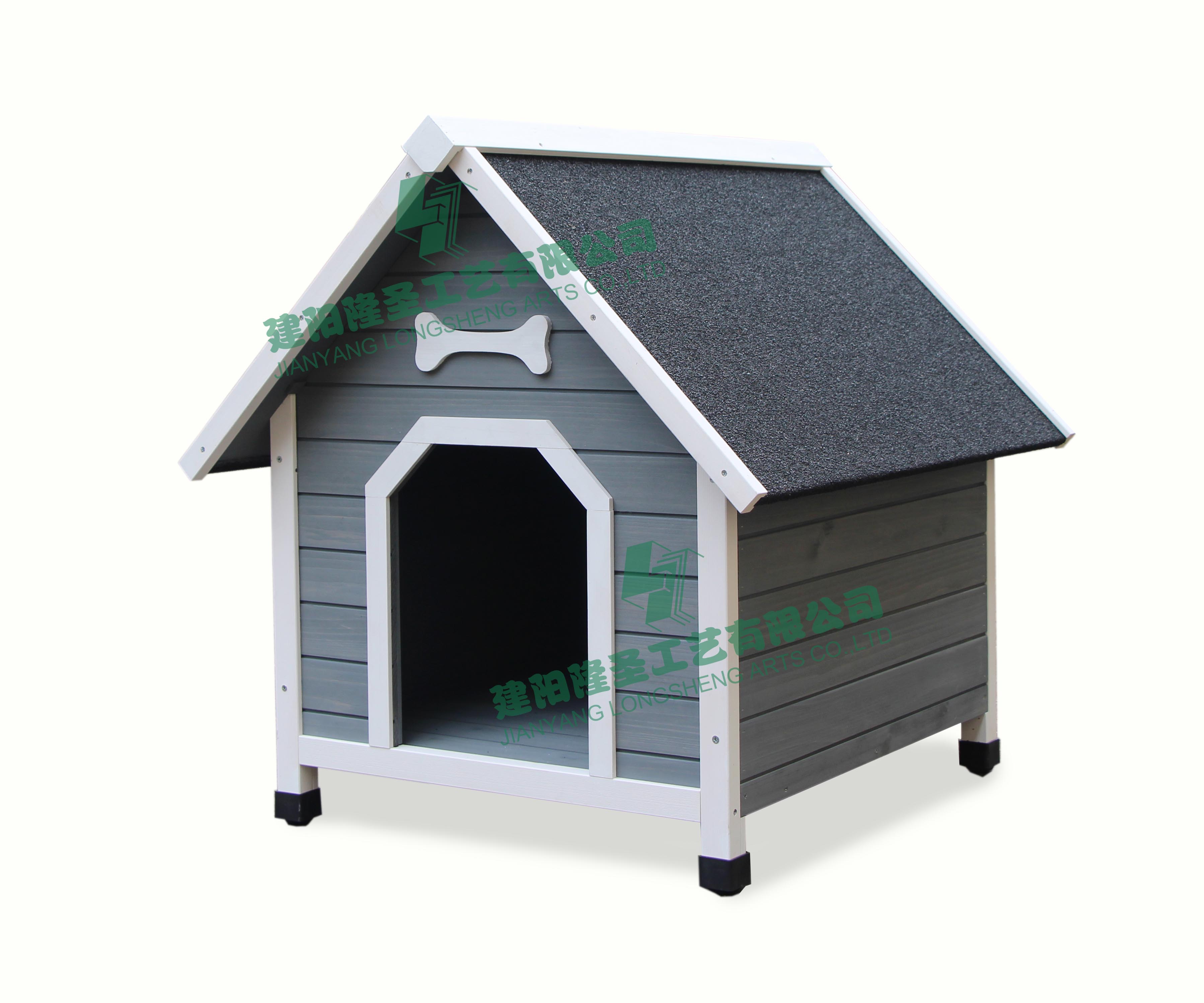 Wooden dog kennel