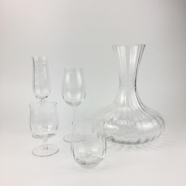 Optic Decanter And Wine Glasses