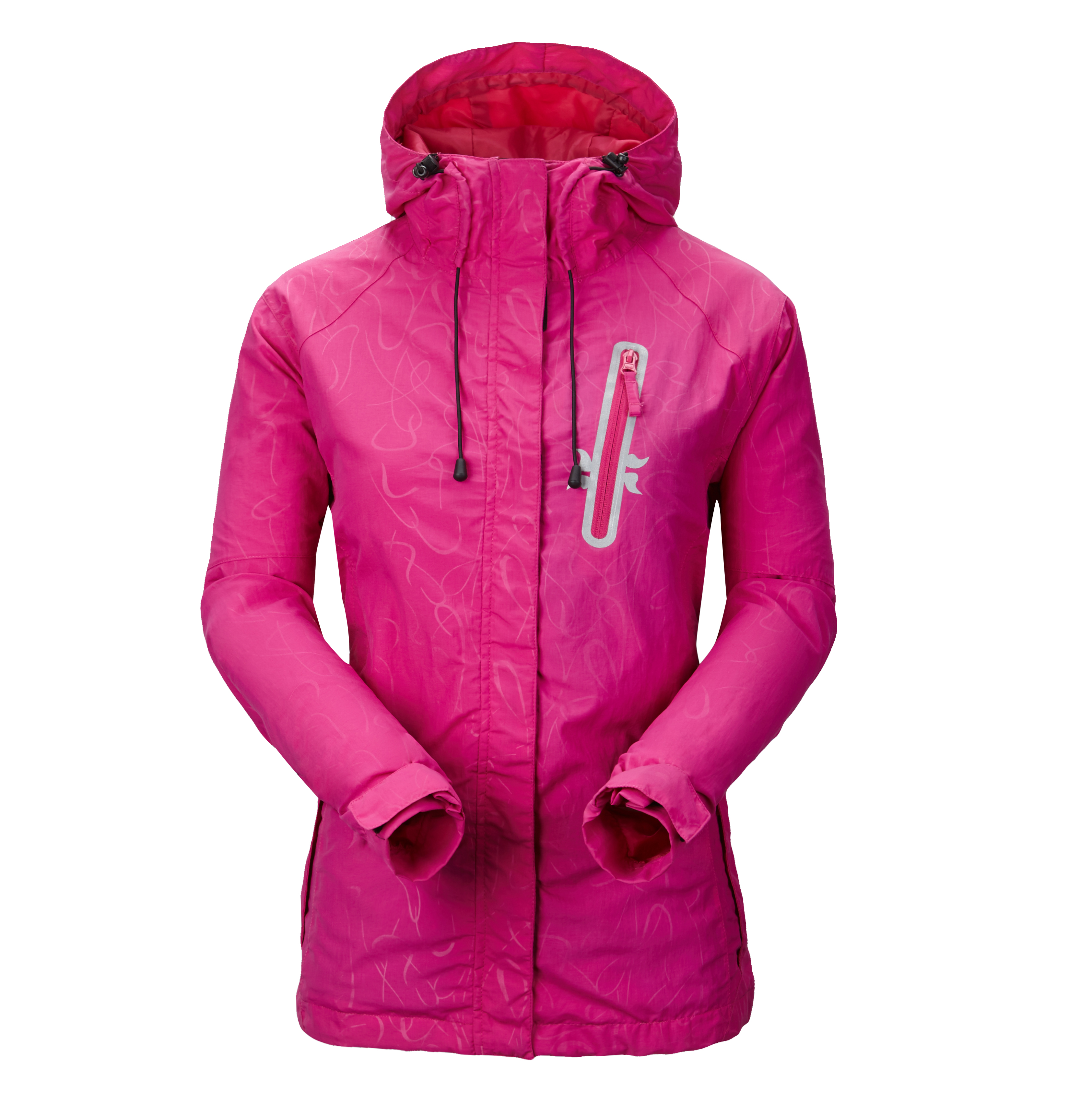 Ladies sport 3 layer TPU with taped pocket garment