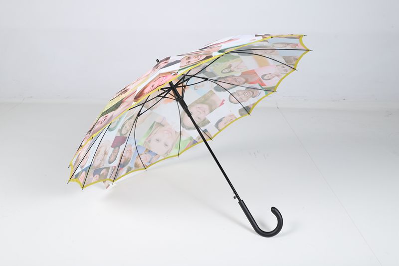 23inches 16ribs customized special full panels printing without cutting sewing automatic straight umbrella strong windproof