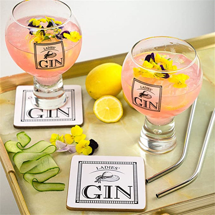 Short Stem Thick Base Bubble Ladies' Gin Glass