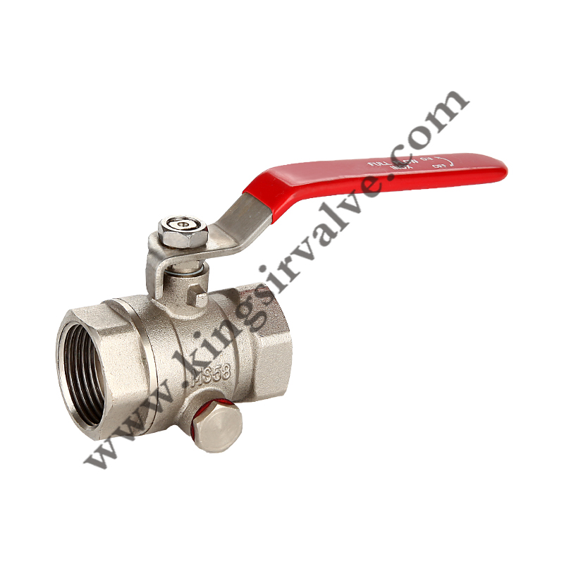 Nickel plated ball valve