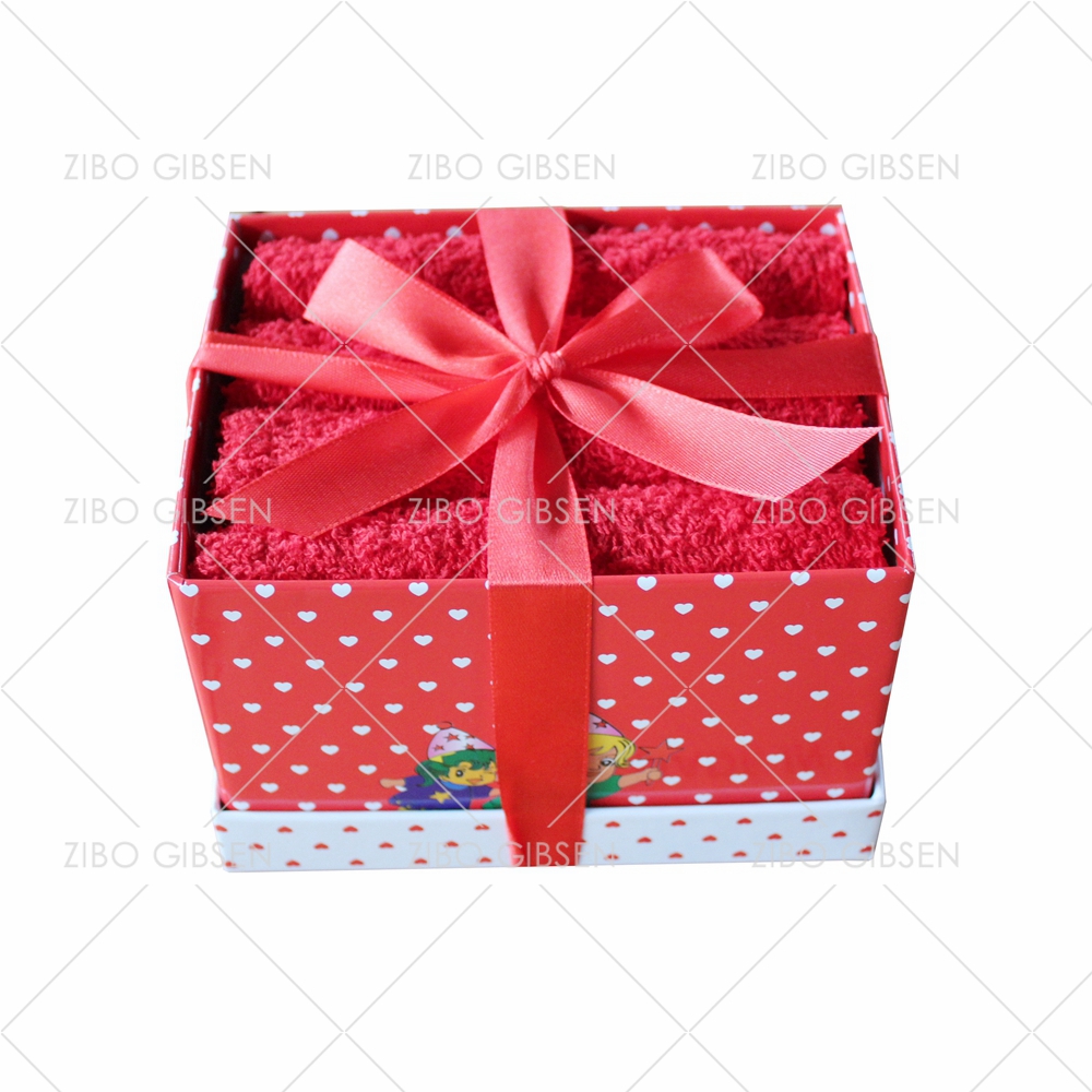 Cotton towel set with basket towel set gift towel set guest towel