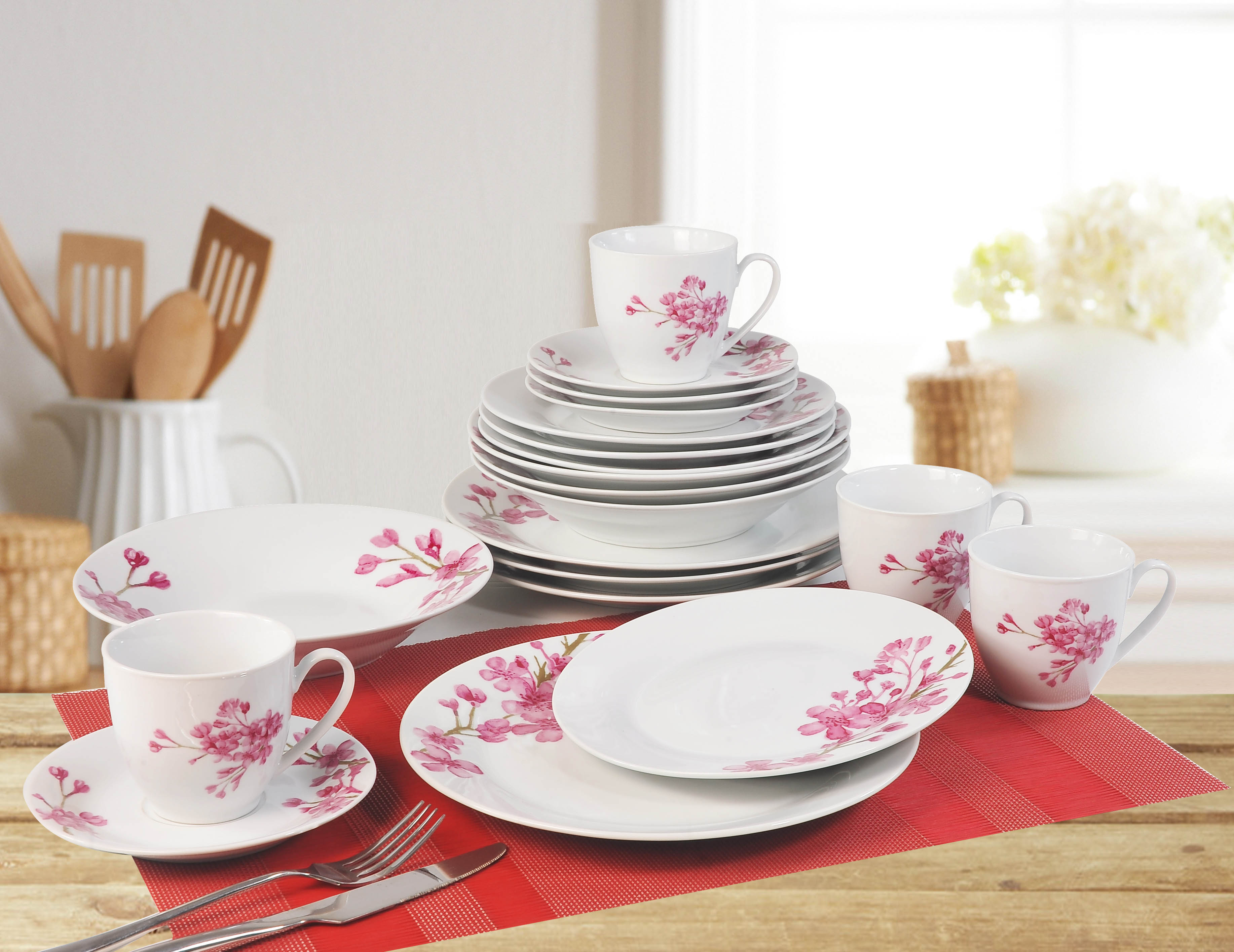 20PCS PORCELAIN DINNER SET Roud With 9"Dinner Plate