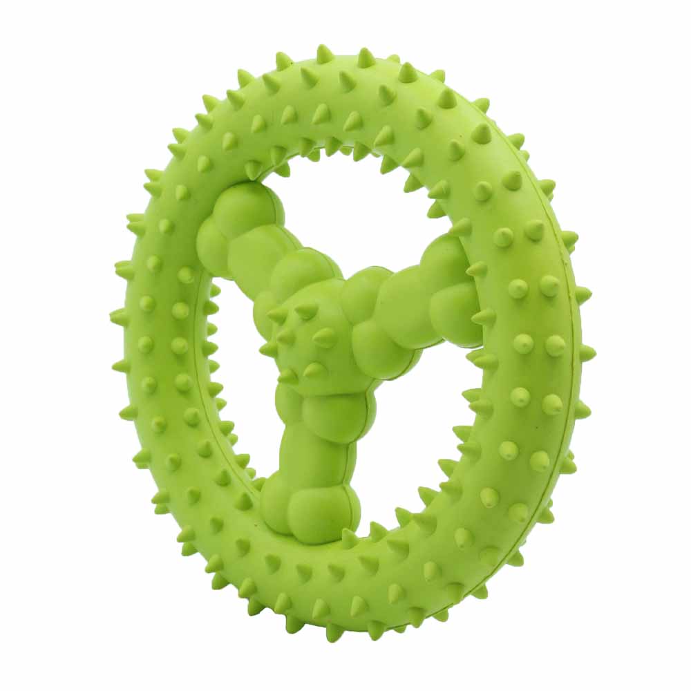 12cm Rubber spiky Ring toy Pet Toy Dog Toys for Large Dogs